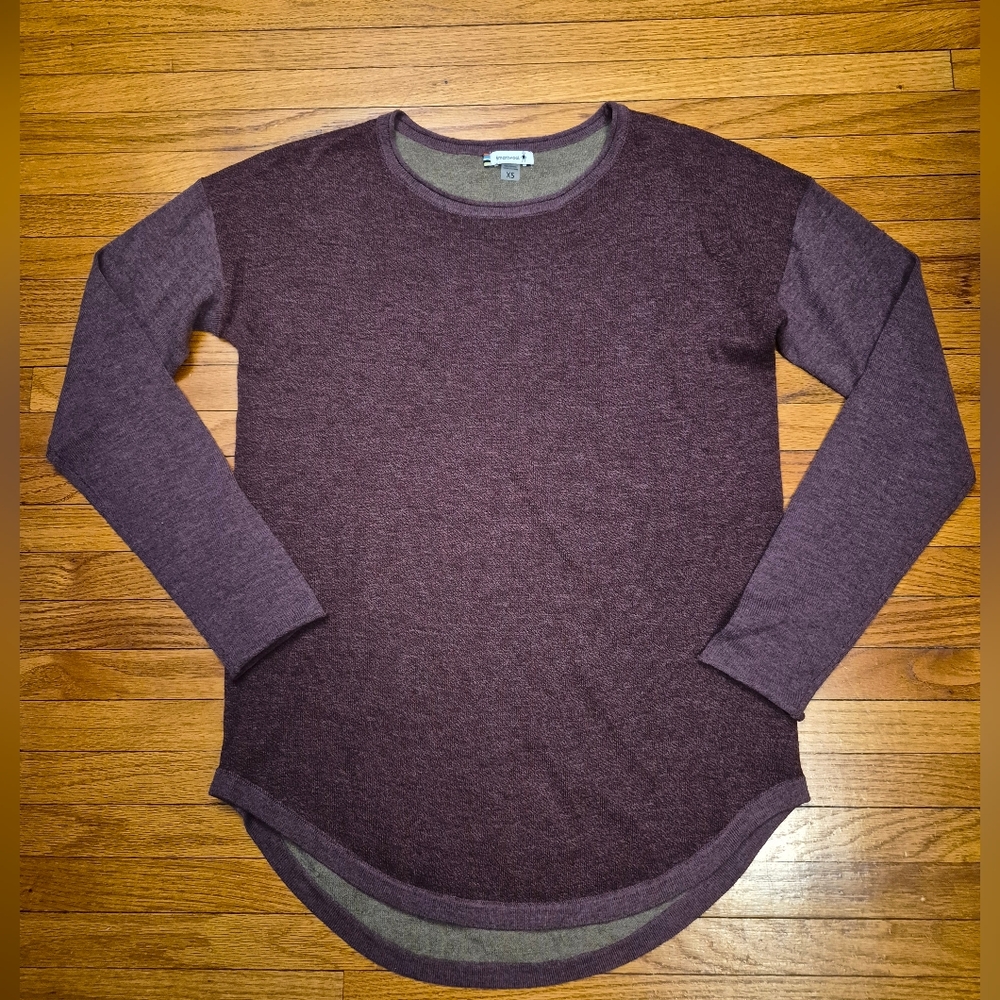Smartwool Colorblock Shadow Pine Sweater XS
